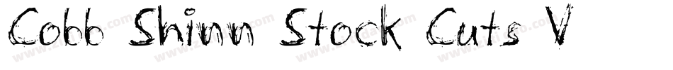 Cobb Shinn Stock Cuts V字体转换